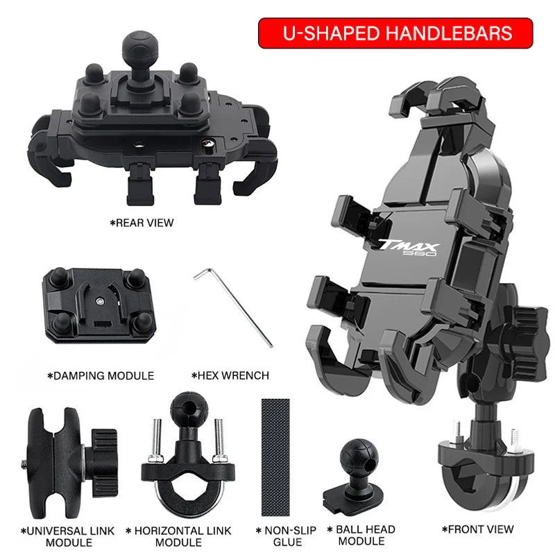 Supporto smartphone GPS per Yamaha TMAX 500 530 560 2024 2025