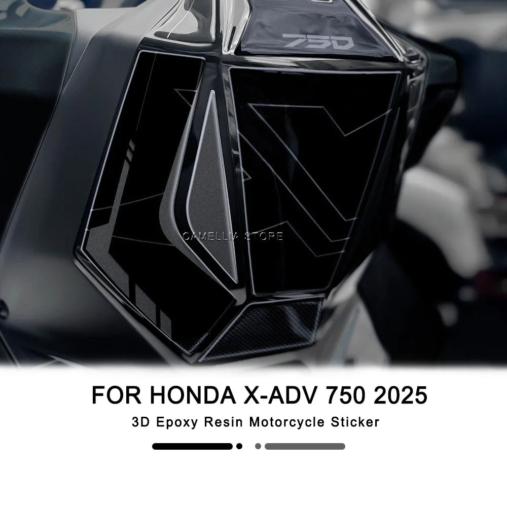 Adesivi 3D in resina serbatoio laterale Honda X-ADV 750 2025 impermeabili