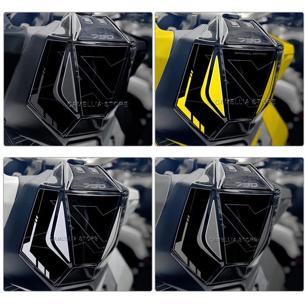 Adesivi 3D in resina serbatoio laterale Honda X-ADV 750 2025 impermeabili