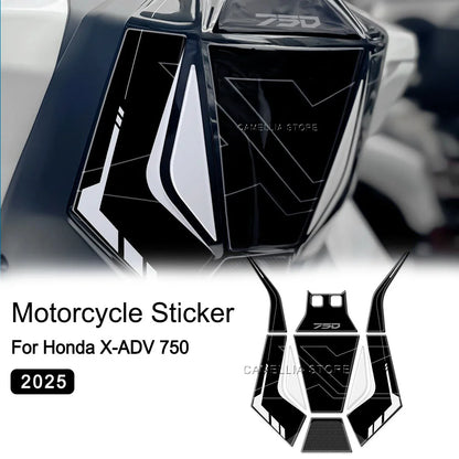 Adesivi 3D in resina serbatoio laterale Honda X-ADV 750 2025 impermeabili