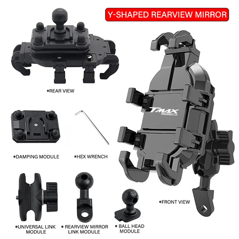 Supporto smartphone GPS per Yamaha TMAX 500 530 560 2024 2025